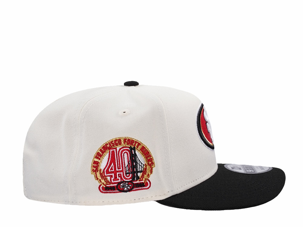 New Era San Francisco 49ers 40th Anniversary Chrome Two Tone Edition 9Fifty A Frame Snapback Gorra