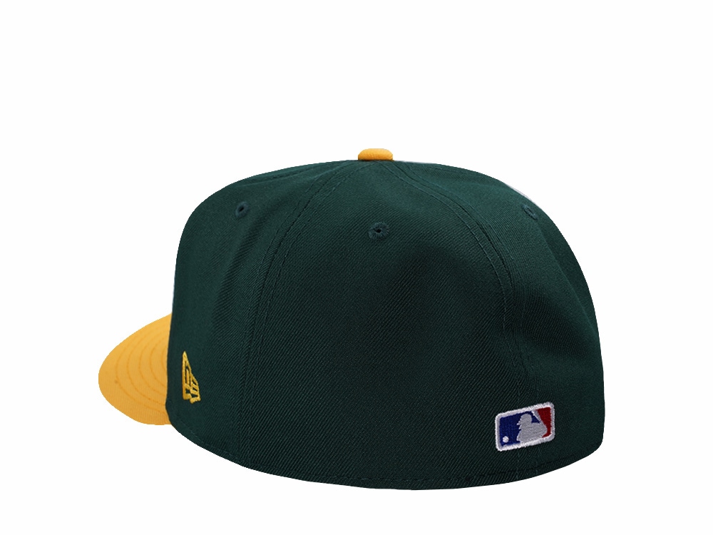 New Era Oakland Athletics Dark Green Two Tone Edition 59Fifty Pre Curved Fitted Gorra