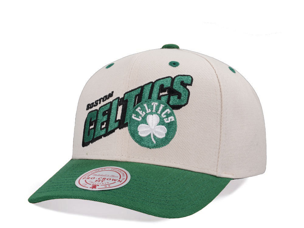 Mitchell & Ness Boston Celtics Chrome Two Tone Pro Crown Fit Snapback Gorra
