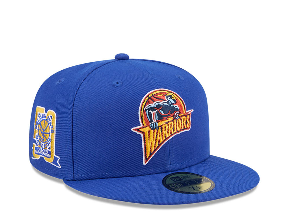 New Era Golden State Warriors HWC 50th Anniversary Blue 59Fifty Fitted Gorra