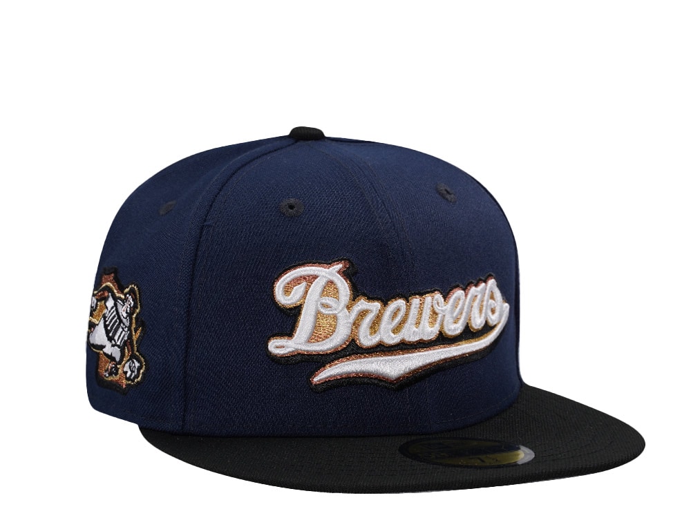 New Era Milwaukee Brewers City Connect Ocean Blue Two Tone Edition 59Fifty Fitted Gorra