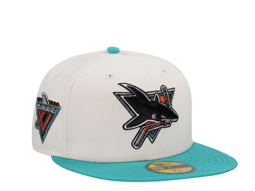 New Era San Jose Sharks 15th Anniversary Chrome Two Tone Edition 59Fifty Fitted Gorra