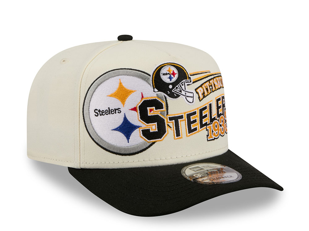 New Era Pittsburgh Steelers Classic Logo Two Tone Edition 9Fifty A Frame Snapback Gorra