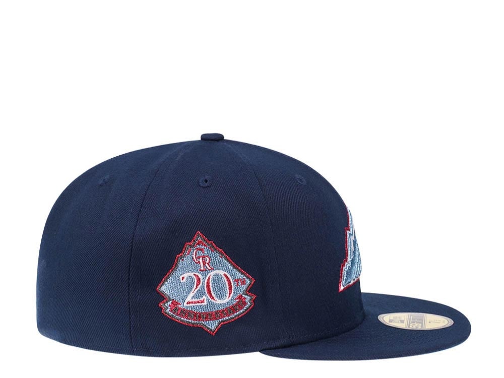New Era Colorado Rockies 20th Anniversary Metallic Suede Elite Edition 59Fifty Fitted Gorra