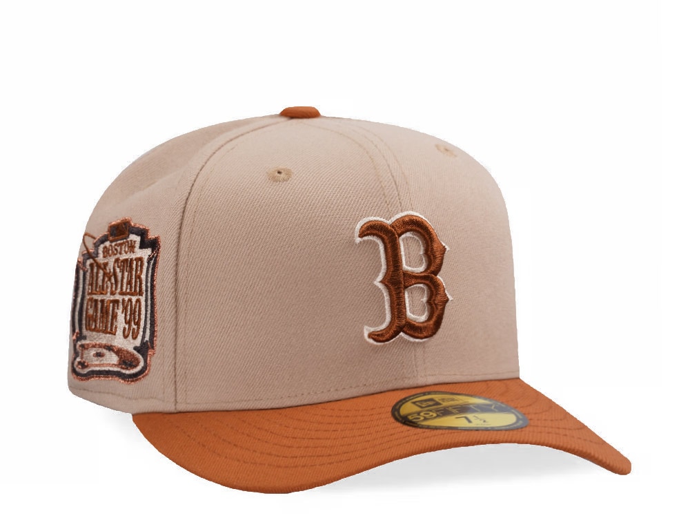 New Era Boston Red Sox All Star Game 1999 Pumpkin Spice Edition Pre Curved 59Fifty Fitted Gorra