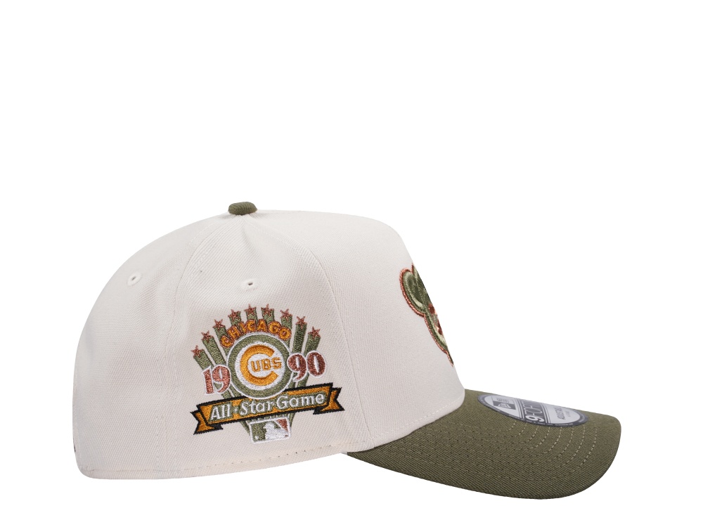 New Era Chicago Cubs All Star Game 1990 Cream Two Tone Edition 9Forty A Frame Snapback Gorra