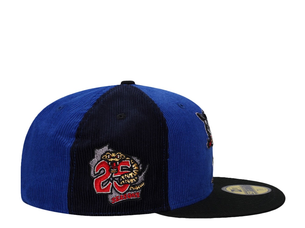 New Era Wisconsin Timber Rattlers 25 Seasons Corduroy Pinwheel Edition 59Fifty Fitted Gorra