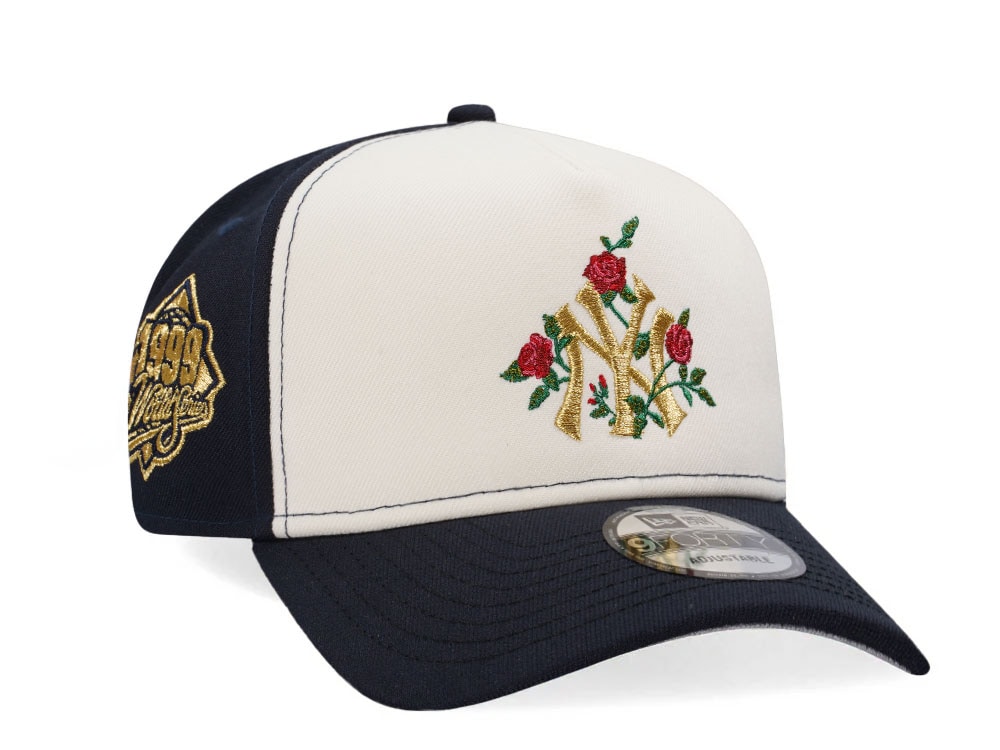 New Era New York Yankees World Series 1999 Gold Navy Two Tone 9Forty A Frame Snapback Gorra