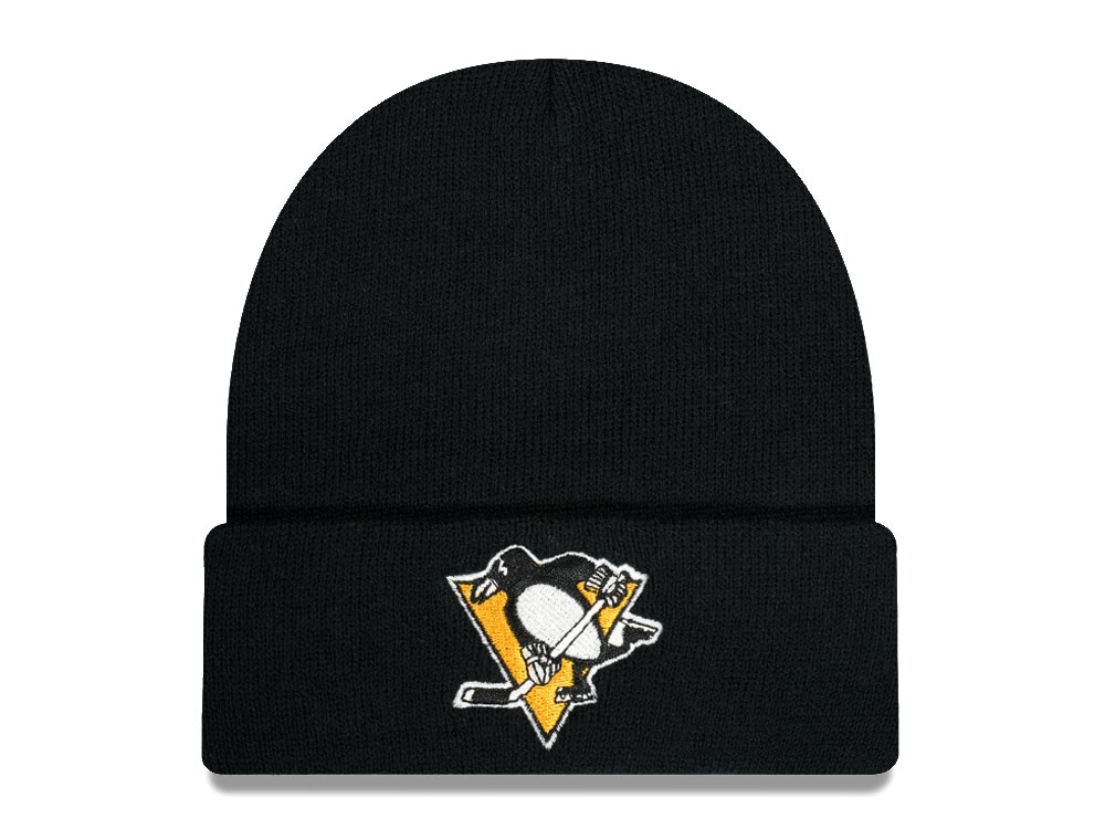 American Needle Pittsburgh Penguins Cuffed Black Gorro