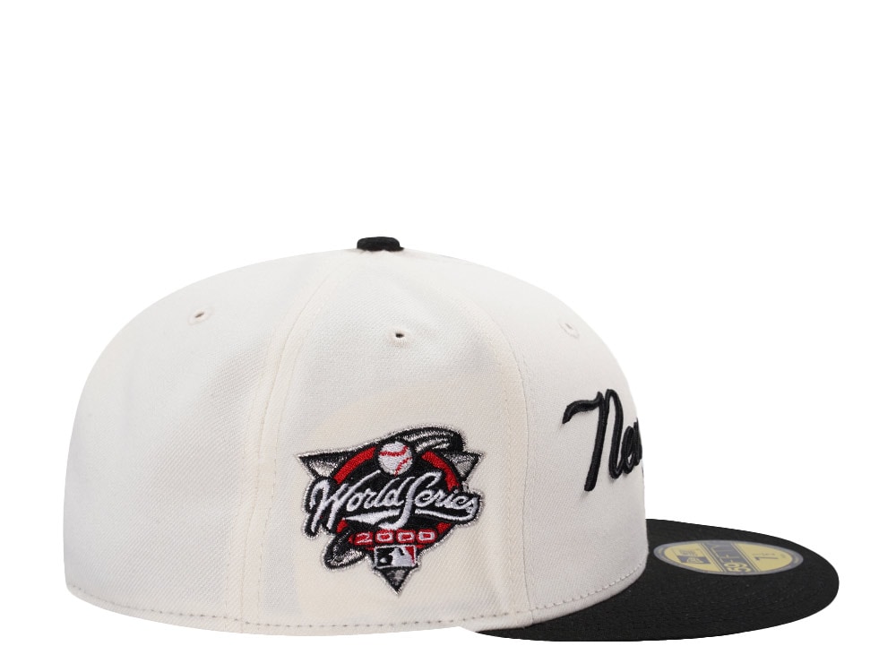 New Era New York Yankees World Series 2000 Script Chrome Two Tone Edition 59Fifty Fitted Gorra