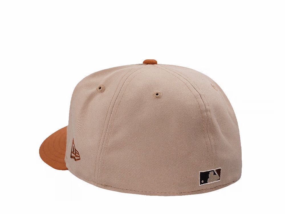 New Era New York Yankees Subway Series Pumpkin Spice Edition Pre Curved 59Fifty Fitted Gorra