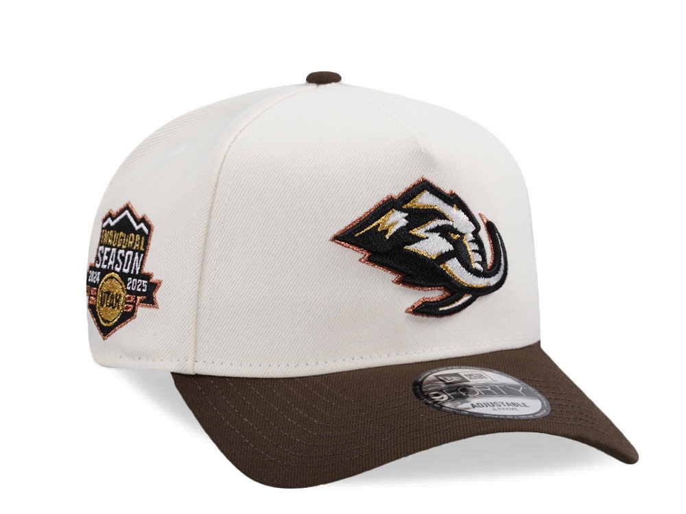 New Era Utah Mammoth Inaugural Season Chrome Two Tone Edition 9Forty A Frame Snapback Gorra
