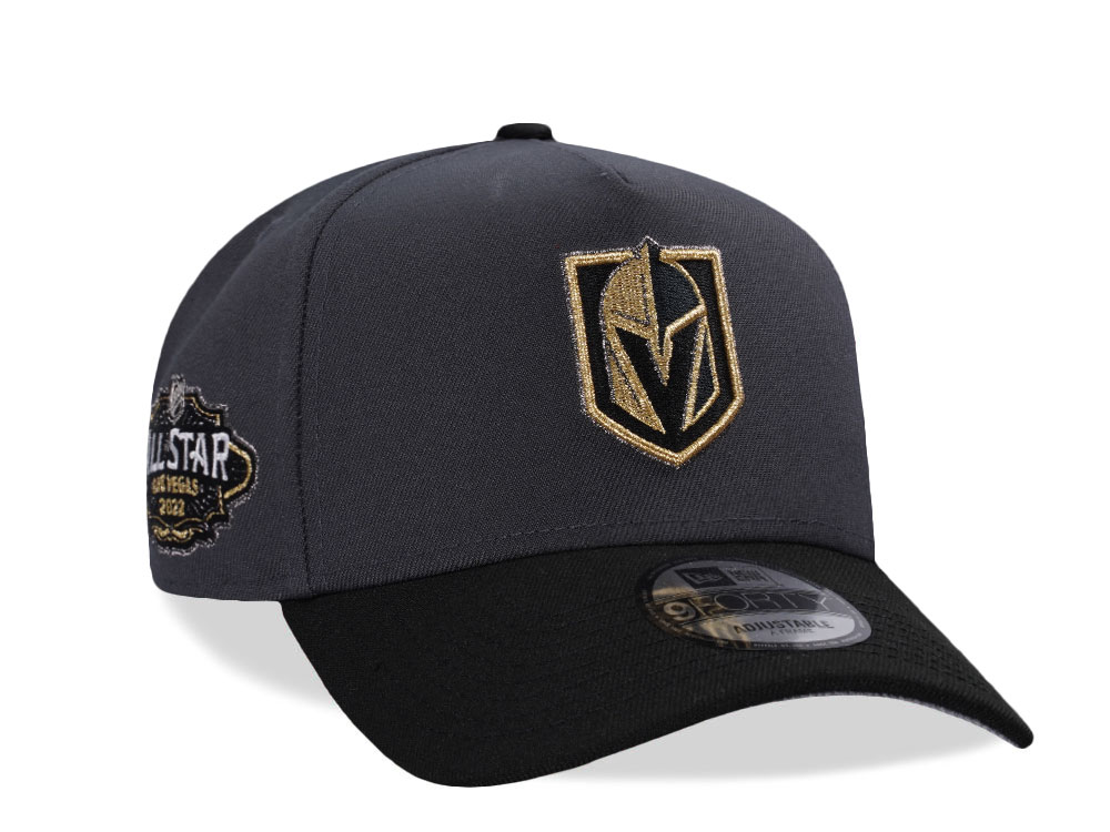 New Era Vegas Golden Knights All Star Game 2022 Graphite Two Tone Edition 9Forty A Frame Snapback Gorra