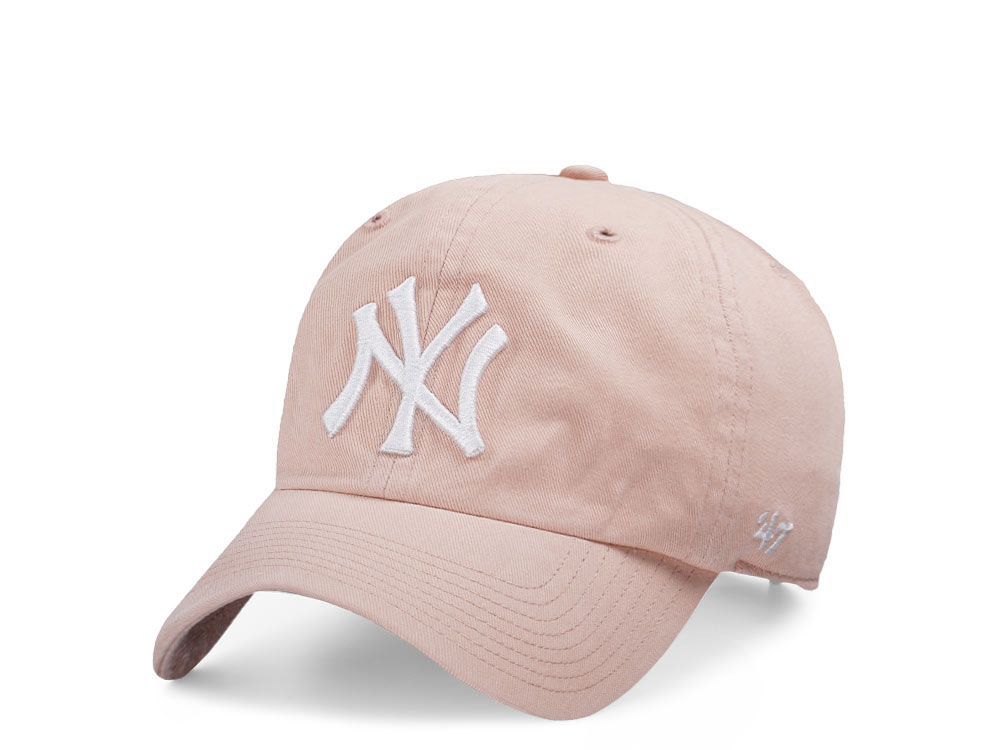 47Brand New York Yankees Dusty Mauve Clean up Strapback Gorra