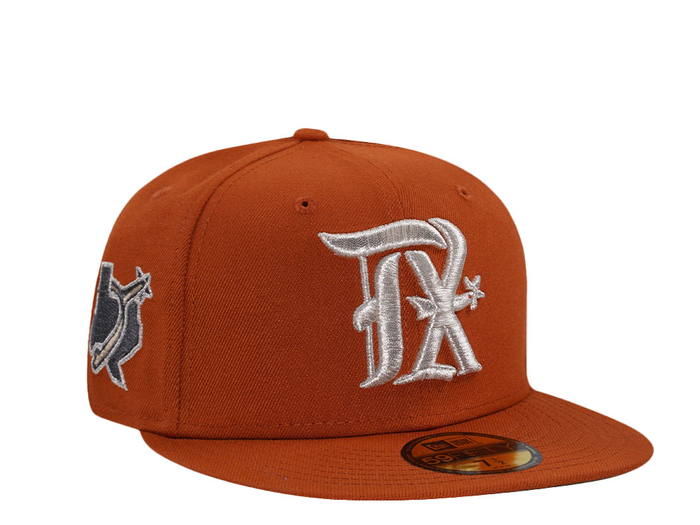 New Era Texas Rangers Rusty Silver City Connect Edition 59Fifty Fitted Gorra