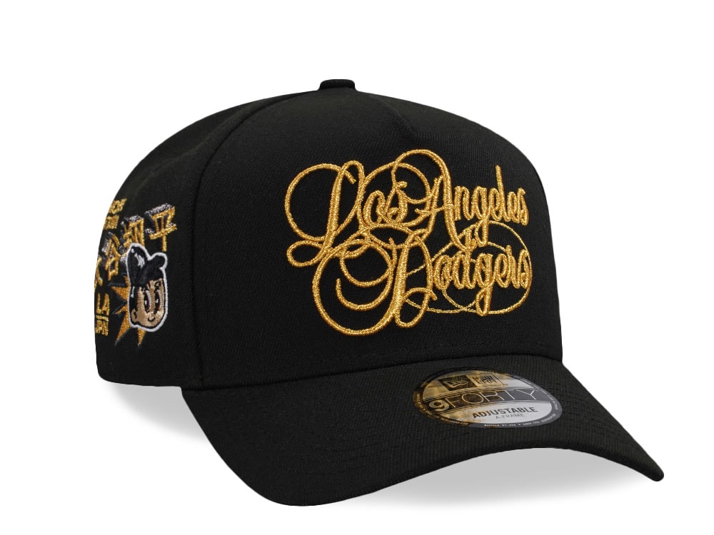 New Era Los Angeles Dodgers Ohtani Black Gold Prime Edition 9Forty A Frame Snapback Gorra