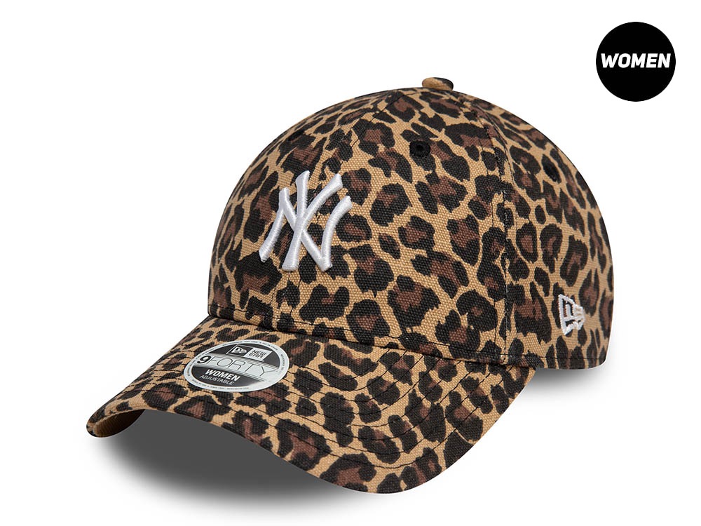 New Era New York Yankees Leopard Edition Womens 9Forty Strapback Gorra