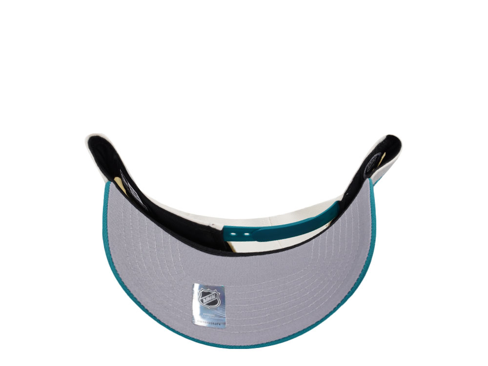 New Era Anaheim Ducks 10th Anniversary Chrome Aqua Two Tone Edition 9Forty A Frame Snapback Gorra