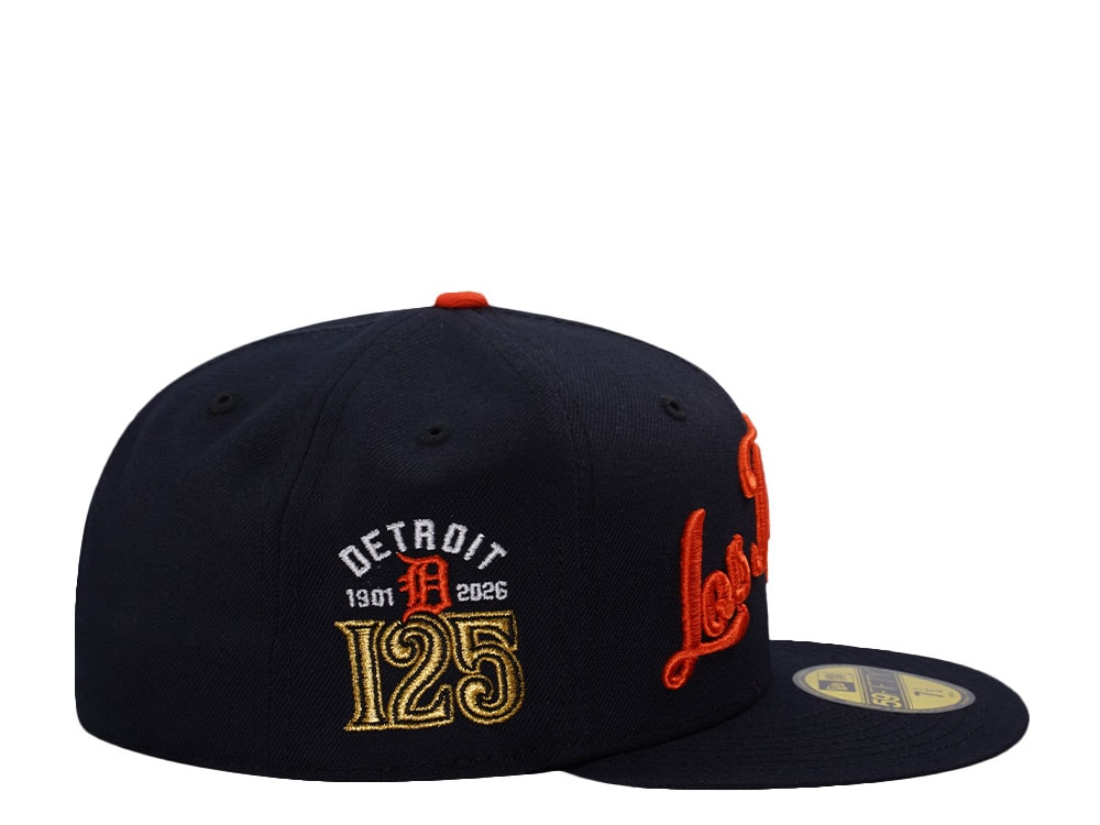 New Era Detroit Tigers 125th Anniversary Navy Prime Edition 59Fifty Fitted Gorra
