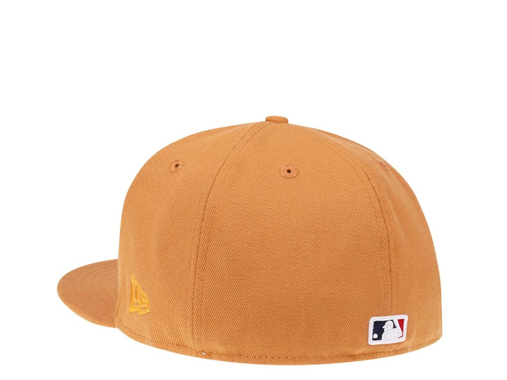 New Era Atlanta Braves Panama Tan Prime Edition 59Fifty Fitted Gorra