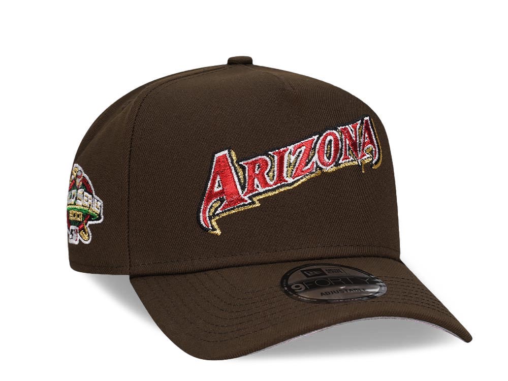 New Era Arizona Diamondbacks World Series 2001 Brown Classic 9Forty A Frame Snapback Gorra