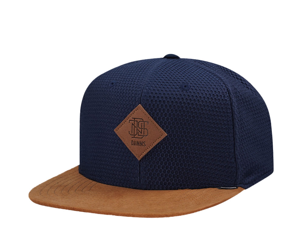 Djinns Honey Knit Navy 6 Panel Snapback Gorra