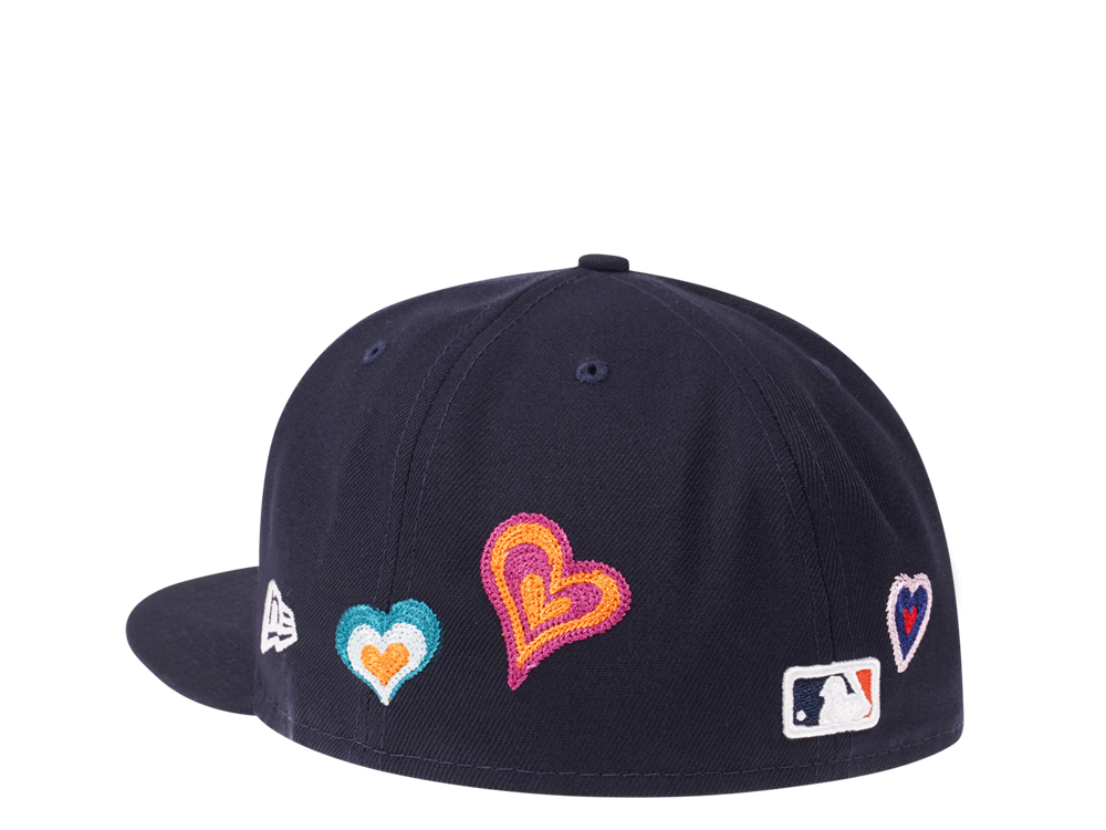 New Era Detroit Tigers Navy Chainstitchheart Edition 59Fifty Fitted Gorra