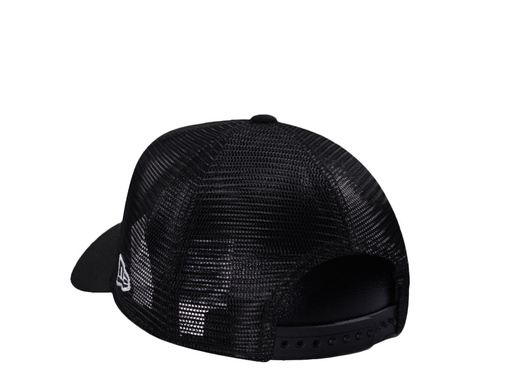 New Era New York Mets Black Classic Edition 9Forty A Frame Trucker Snapback Gorra