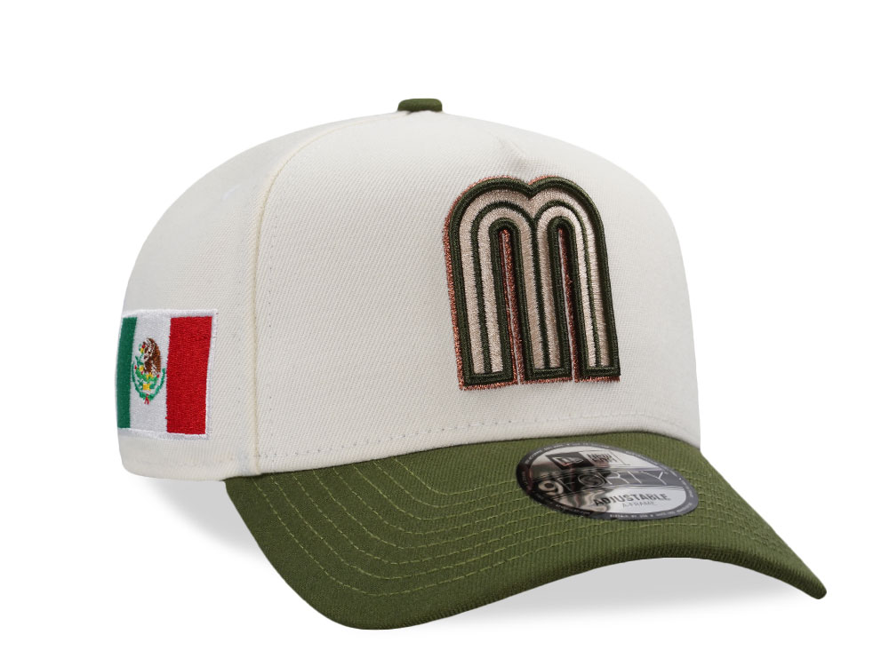 New Era Mexico World Baseball Classic Mexico Chrome Two Tone Edition 9Forty A Frame Snapback Gorra