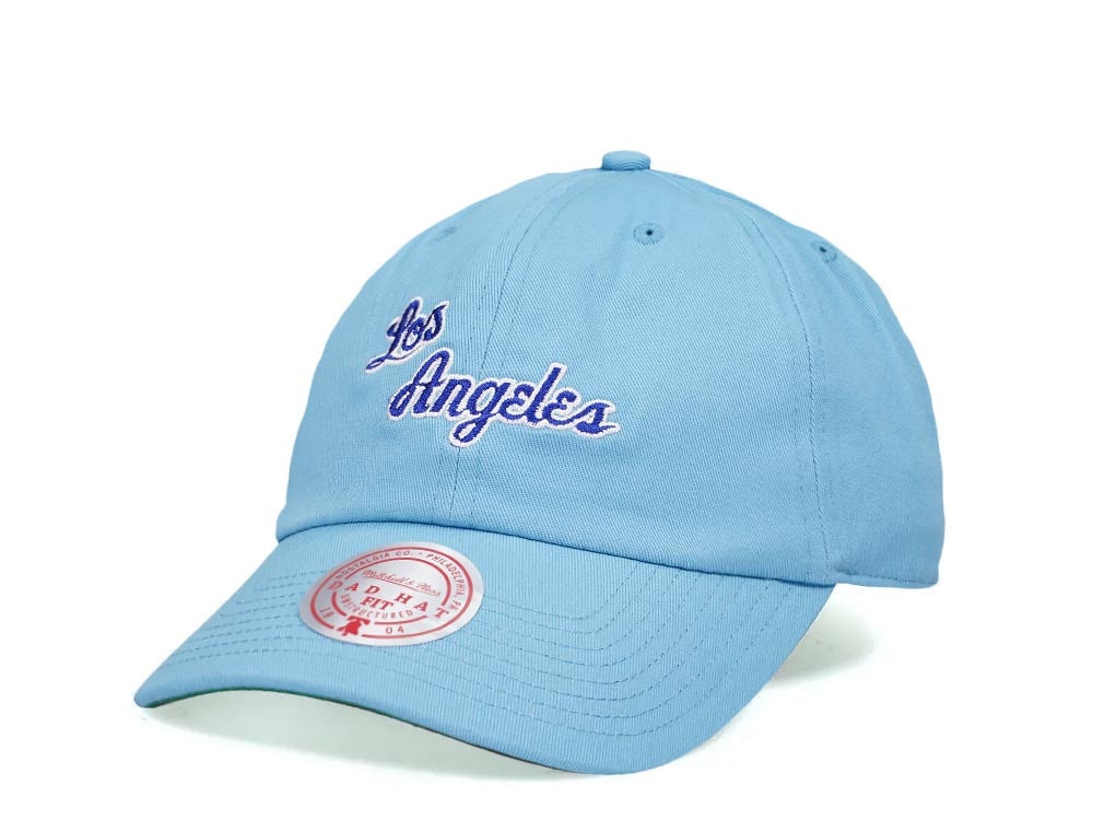 Mitchell & Ness Los Angeles Lakers Team Ground 2.0 Hardwood Classic Dad Strapback Gorra