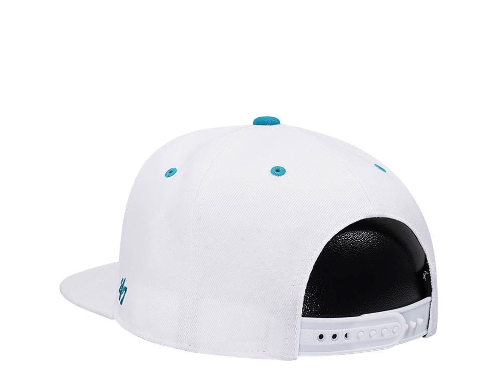 47Brand Anaheim Ducks White Crosstown Script Captain MVP Snapback Gorra