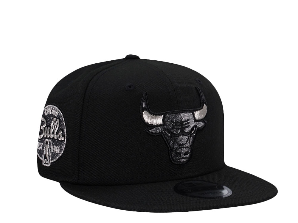 New Era Chicago Bulls Metallic Black Prime Edition 9Fifty Snapback Gorra