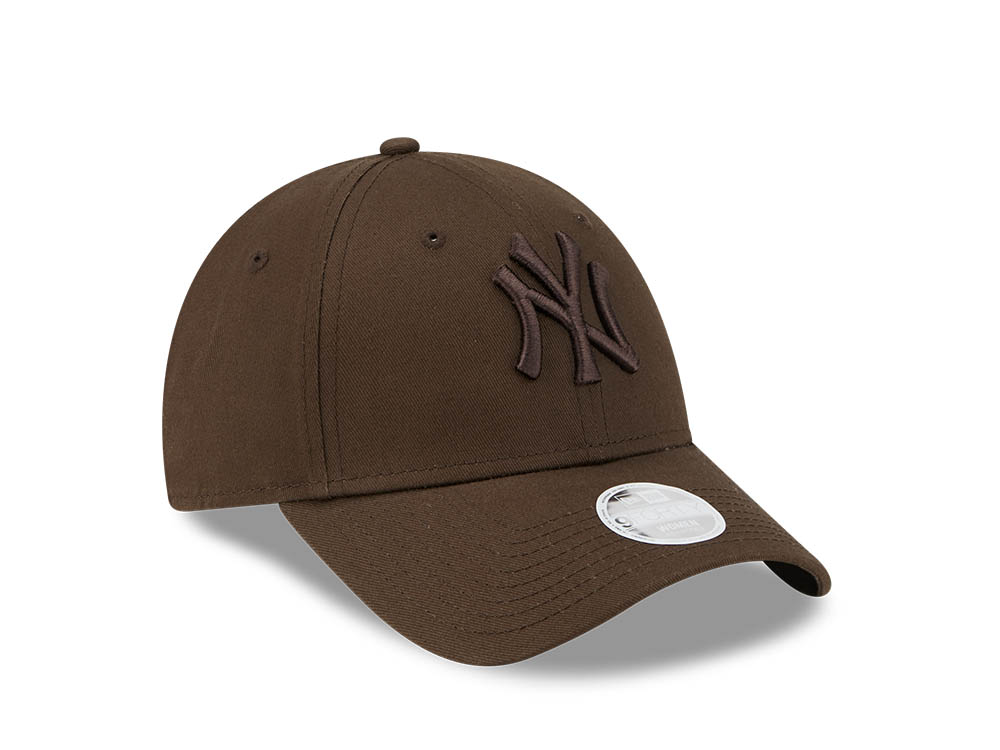 New Era New York Yankees League Essential Brown Womens 9Forty Snapback Gorra