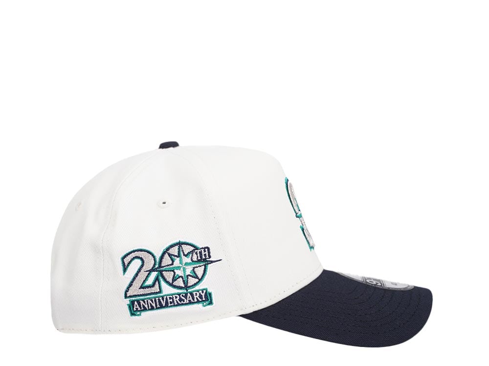 New Era Seattle Mariners 20th Anniversary Chrome Two Tone 9Forty A Frame Snapback Gorra