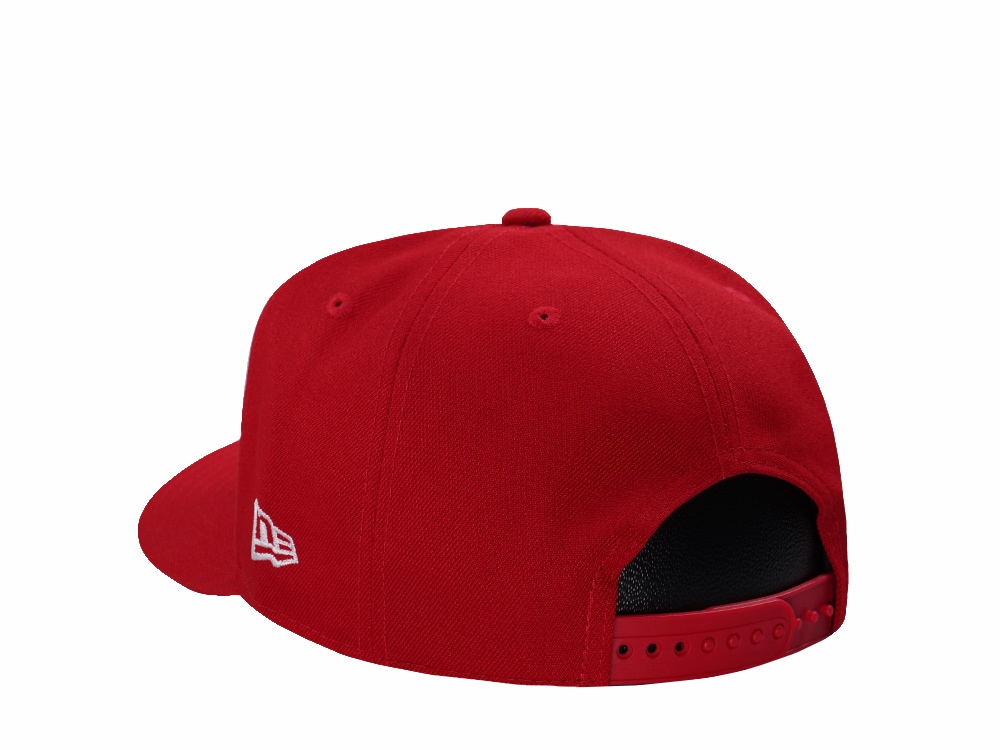 New Era Los Angeles Dodgers World Series 2025 Scarlet Prime Edition 9Fifty A Frame Snapback Gorra