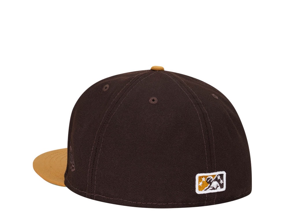 New Era Charleston Riverdogs Chocolate Mint Two Tone Edition 59Fifty Fitted Gorra