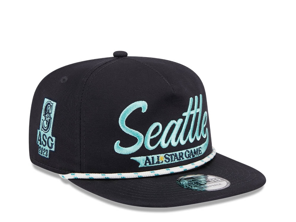 New Era Seattle Mariners All Star Game 2023 Word E1 Navy Golfer Snapback Gorra