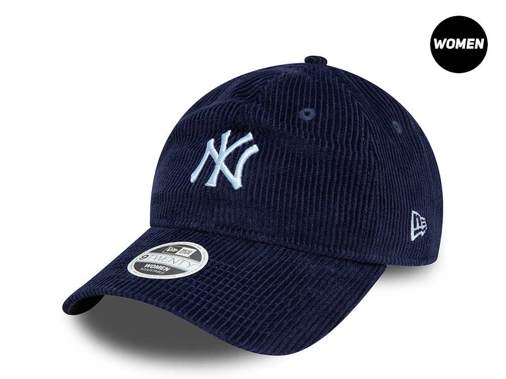 New Era New York Yankees Corduroy Navy Womens 9Twenty Snapback Gorra