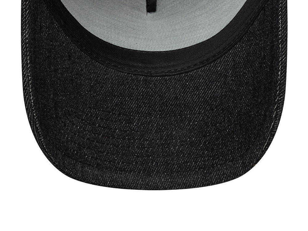 New Era Patch Black Denim Edition 9Forty A Frame Trucker Snapback Gorra