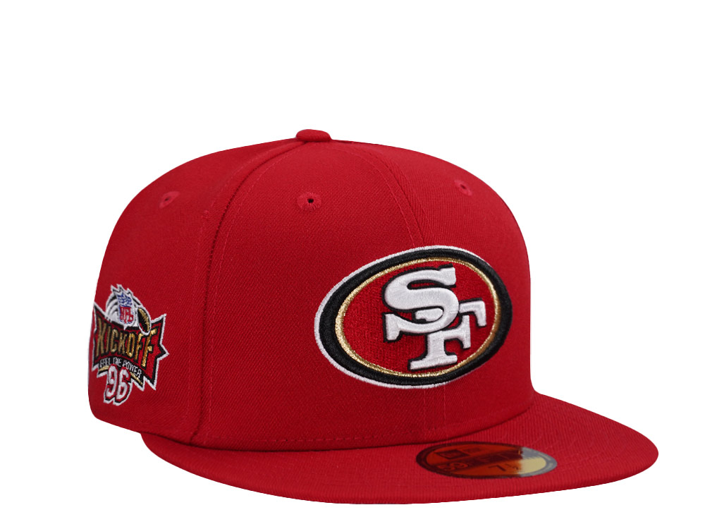 New Era San Francisco 49ers Kickoff 1996 Red Prime Edition 59Fifty Fitted Gorra