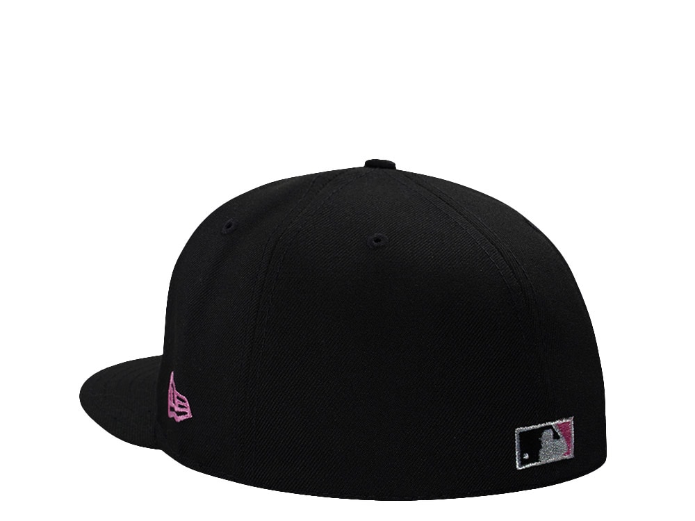 New Era Los Angeles Dodgers 60th Anniversary Pink Black Prime Edition 59Fifty Fitted Gorra