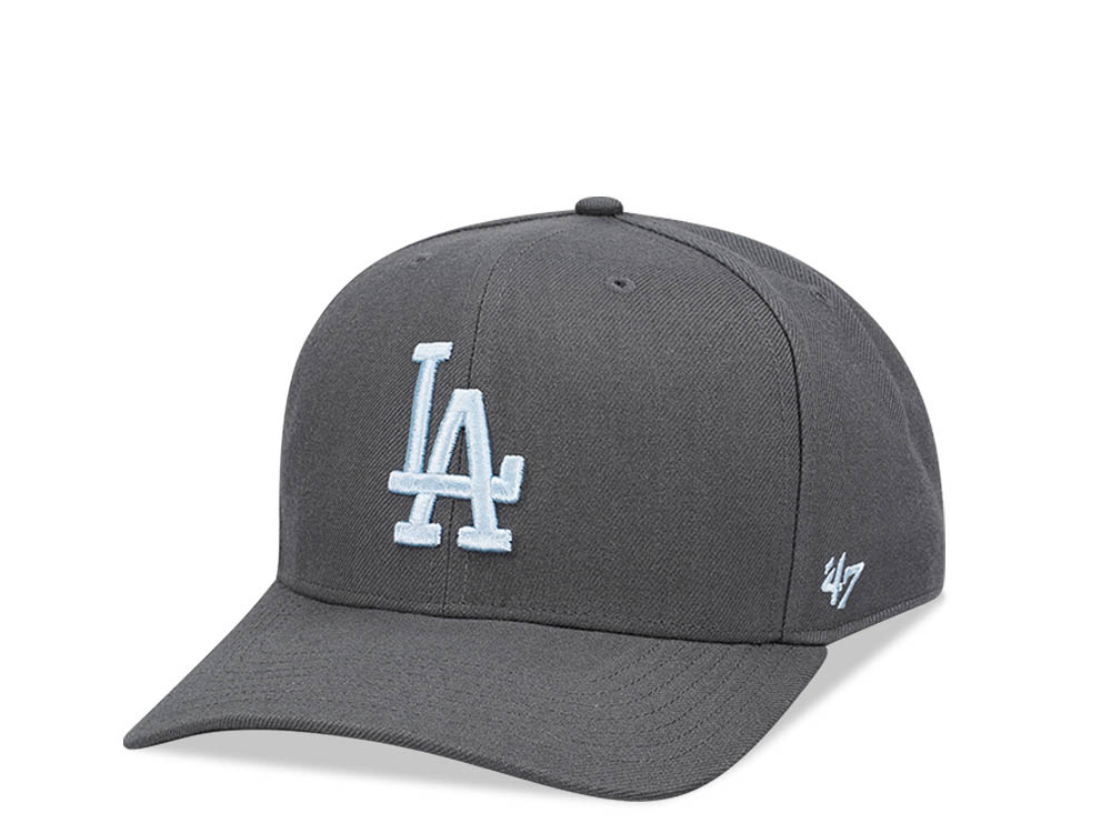 47Brand Los Angeles Dodgers Charcoal Cold Zone MVP DP Snapback Gorra