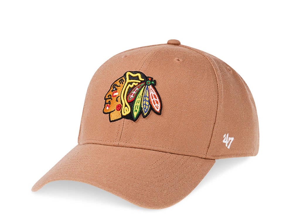 47Brand Chicago Blackhawks Camel Classic Snapback Gorra