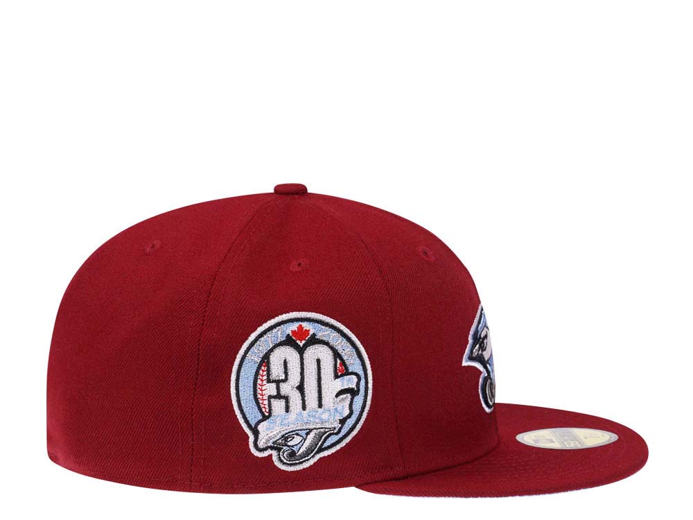 New Era Toronto Blue Jays 30th Season Smooth Red Glacier Blue Paisley Edition 59Fifty Fitted Gorra