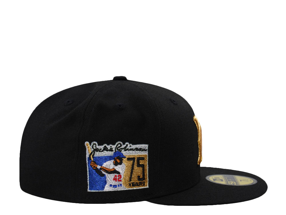 New Era Montreal Royals Jackie Robinson 75 Years Black Wool Edition 59Fifty Fitted Gorra