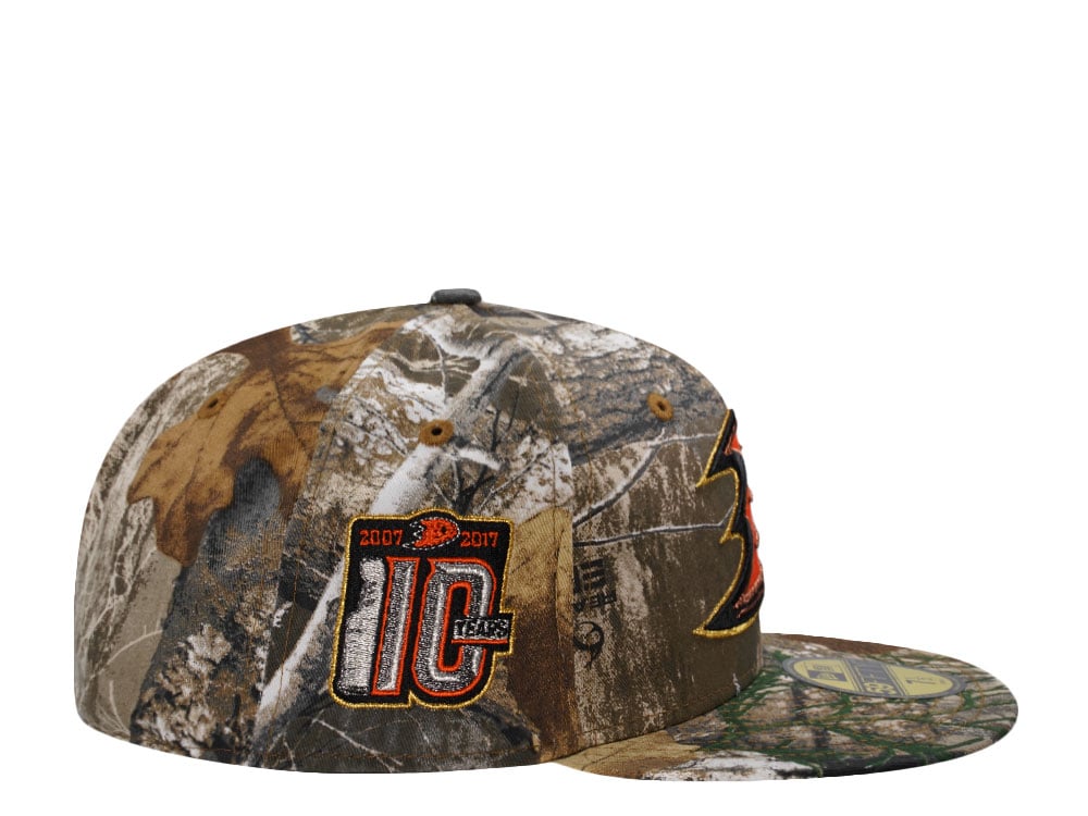 New Era Anaheim Ducks 10th Anniversary Realtree Edition 59Fifty Fitted Gorra