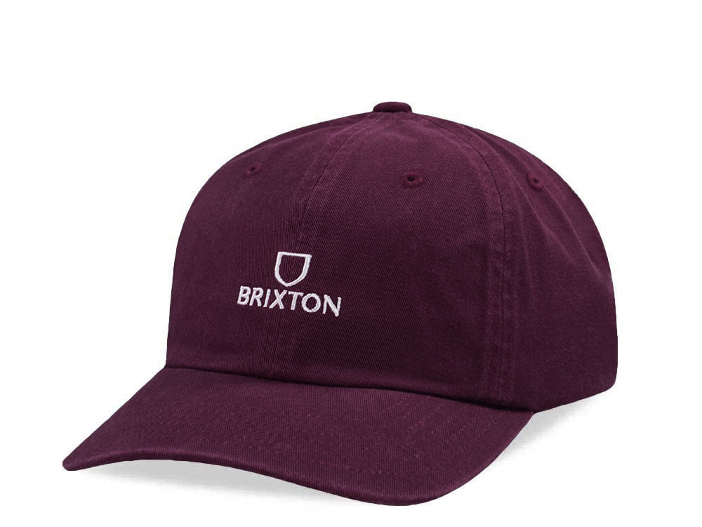 Brixton Logo Red Strapback Gorra