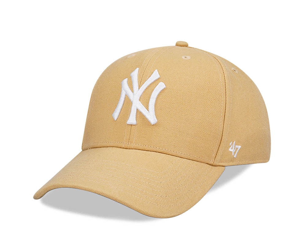 47Brand New York Yankees Light Tan MVP Snapback Gorra
