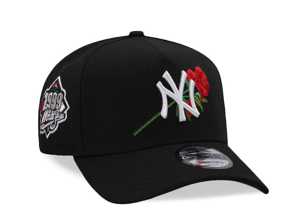 New Era New York Yankees World Series 1999 Black Rose Edition 9Forty A Frame Snapback Gorra