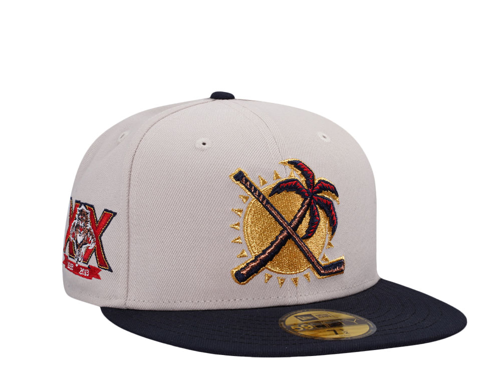 New Era Florida Panthers 20th Anniversary Chrome Two Tone Edition 59Fifty Fitted Gorra